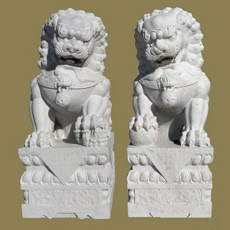 Garden Decoration Life Size Carved Antique Stone Fu Dog Statue Buy Fu