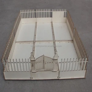 laser cut wood Christmas village house craft