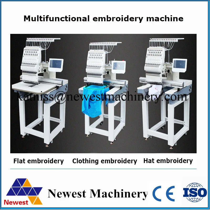 Computerized embroidery machine with 6 heads,multi head computer embroidery machine