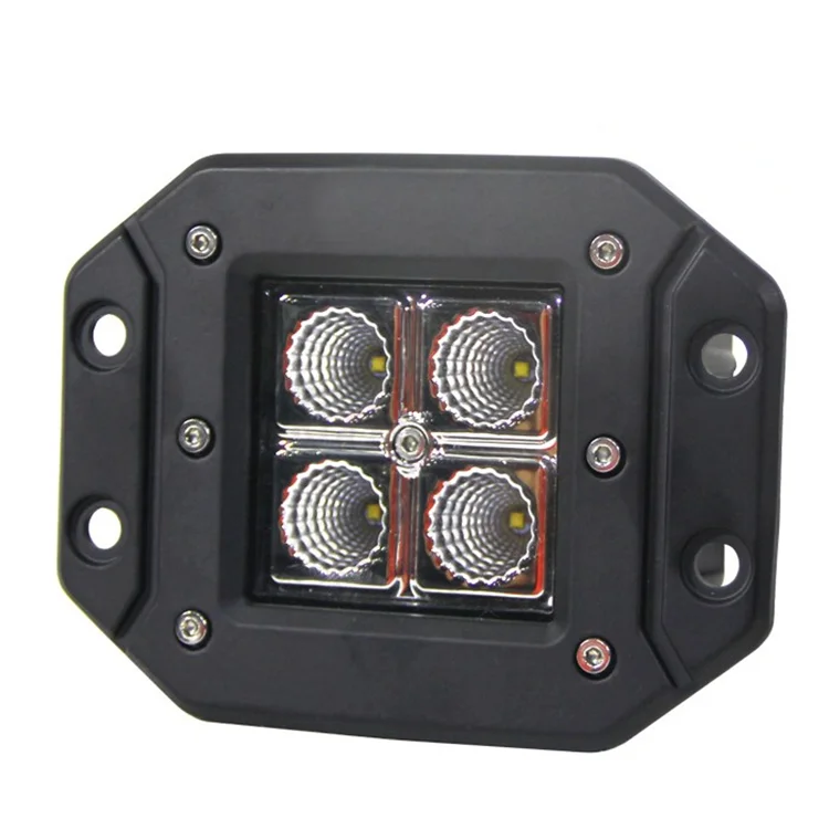 12w Led Work Light 12v 24v Driving Worklamp Flush Mount Pods 12w For ...