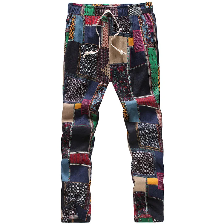 mens patterned joggers