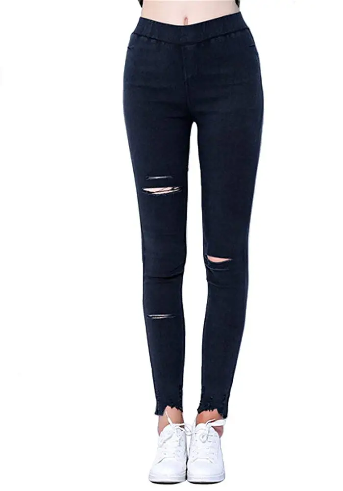 ripped jeggings womens