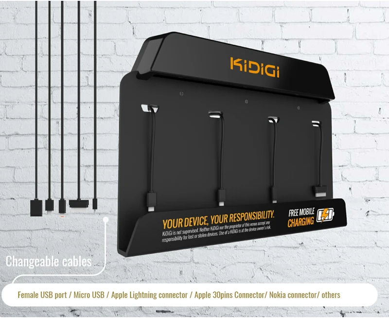 Mini Wall Mount Advertising 4 Ports Multi Mobile Phone Charging Station For Hospital Buy Multi