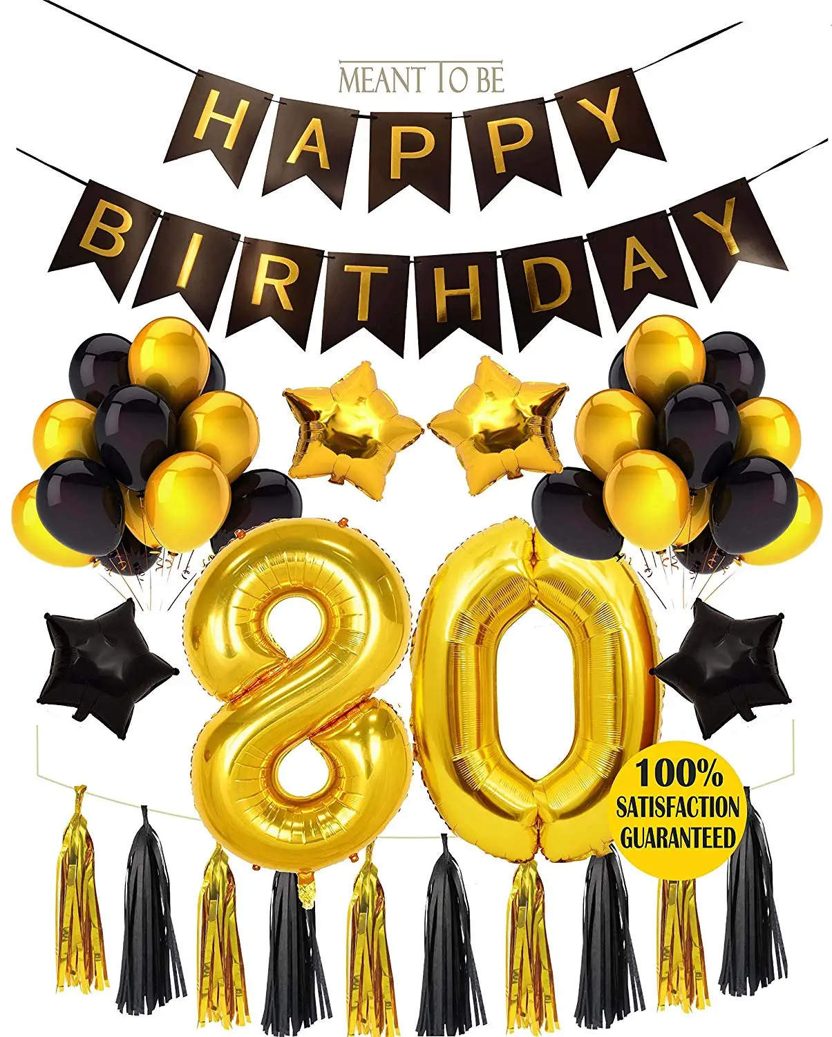 2nd Birthday Balloons Black and Gold Balloons 2nd Birthday Party Decorations Black Two Fancy Balloons Second Birthday Photo Prop 2 Fancy Set of 3 Two 2nd Birthday Party Decorations