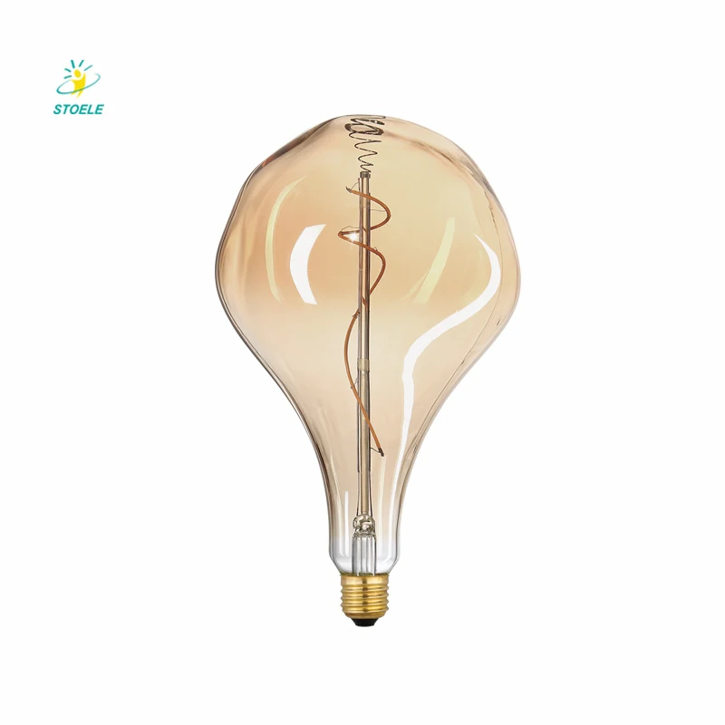 PS160 PS150 PS52  Amber glass decorative warm white Edison style  large LED filament bulb