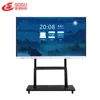 multi touch digital interactive touch screen whiteboard stand with 78/84/90/105 inch screen with smart tv function