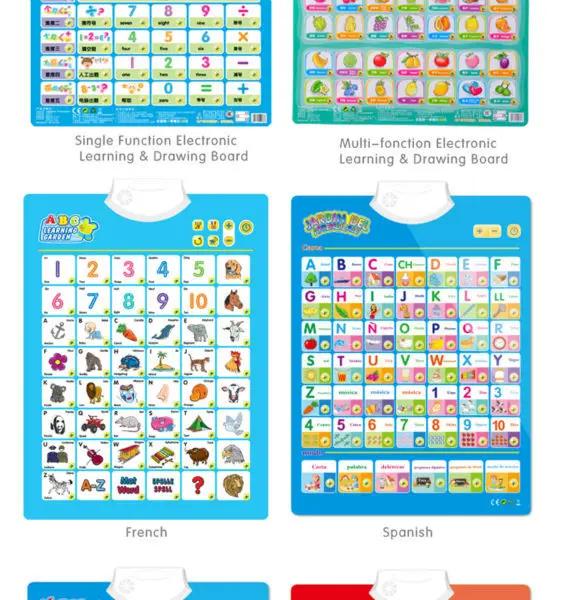 2015 Novelty Toy Phonetic Chart Alphabet Week Date Learning Chart From ...