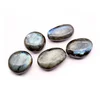Natural High Quality Oval Cabochon Natural Rock Labradorite Stone Crystal Palm Stones