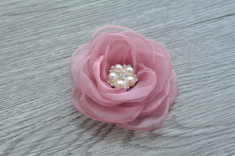 美しいシフォン花一致真珠赤ちゃん結婚式の装飾アクセサリー Buy 装飾花メーカーproduct On Alibaba Com