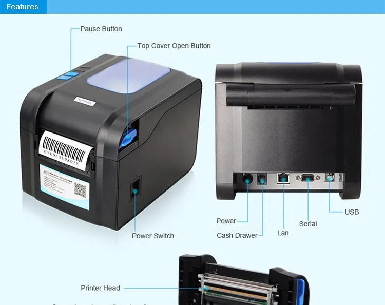 Этикетки для xprinter xp 365b