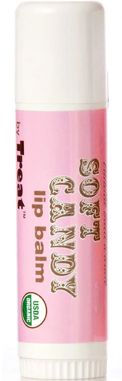 TREAT JUMBO Organic Lip Balm, Soft Candy Vanilla Buttercream, Cruelty Free .50 Ounces