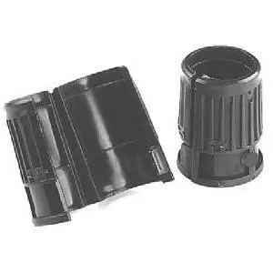 ISS Wire Shelving Shelf Lock Clips for 1” Post, Shelving Sleeves, Plastic, Black, 8 Pcs / Pack