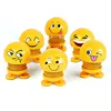 Spring Shaking Swing Head Doll Accessories Expression Smiley Toys Creative Desktop Car Dashboard Mini Decoration Ornaments