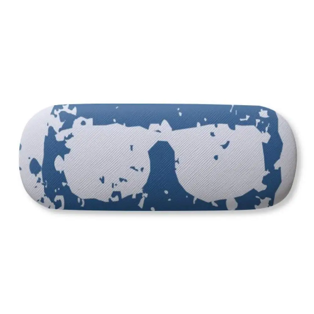 Pill Illustration Health Care Products Pattern Glasses Case Eyeglasses Clam Shell Holder Storage Box