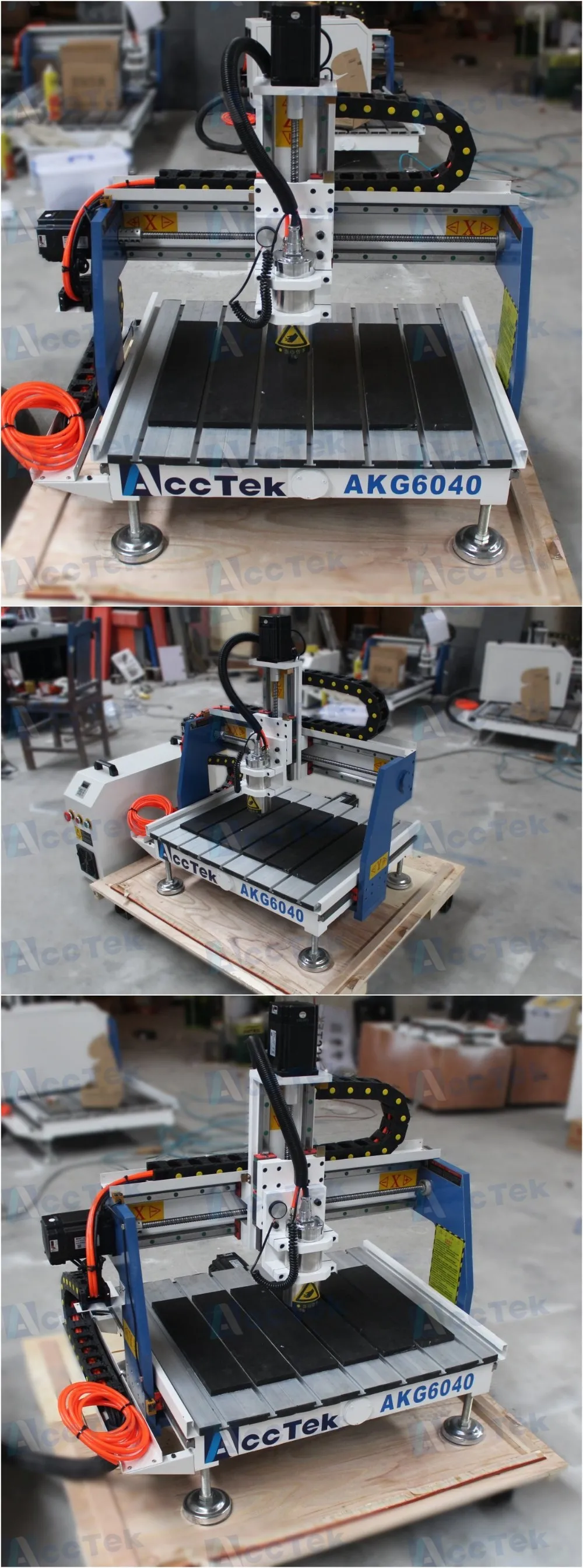 Jinan Acctek 1.5kw/2.2kw metal engraving router 3d cnc 6040