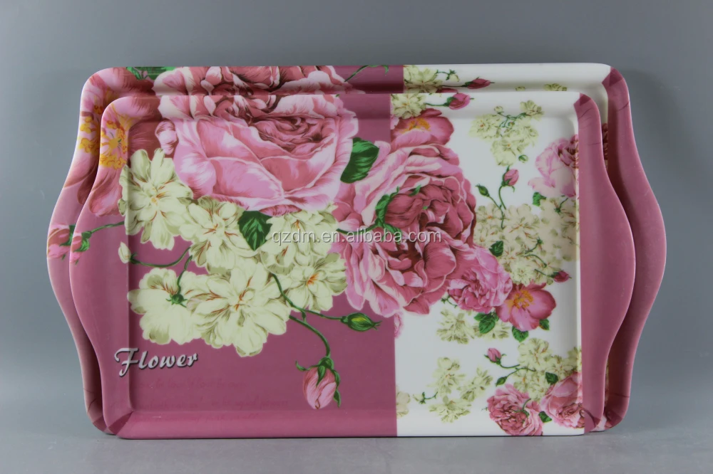 3PC Melamine Tray Sets(Dull Polish Surface)
