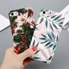 Case For iPhone 7 6 X XR XS Max Flower Cherry Tree Hard PC Phone Cases Candy Colors Leaves Cover For iPhone 6 6s 7 8 Plus