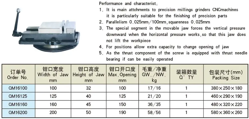 Super-angle Lock Precision Swivel Base Milling Machine Vise