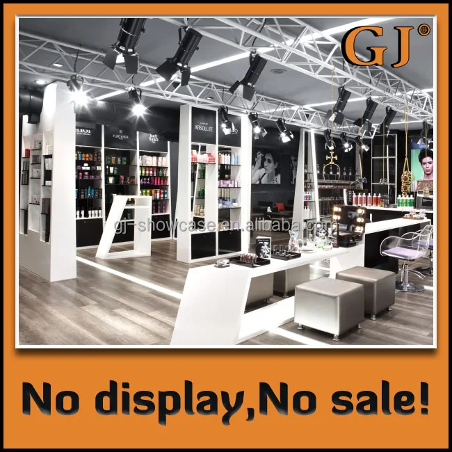 Fabbrica su ordine di vendita di legno di fascia alta dei capelli ... Salon interiors tende di lusso