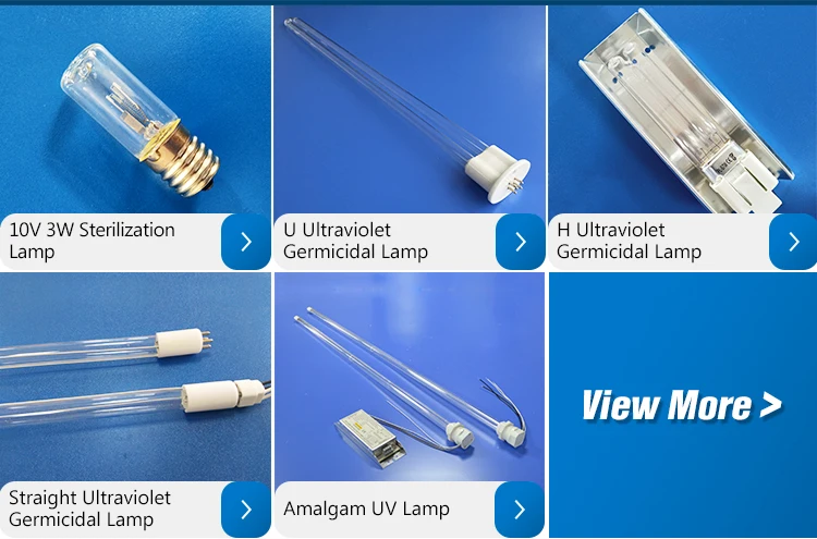 Straight type 4 pin ultraviolet light uvc bactericidal lamp for drinking water