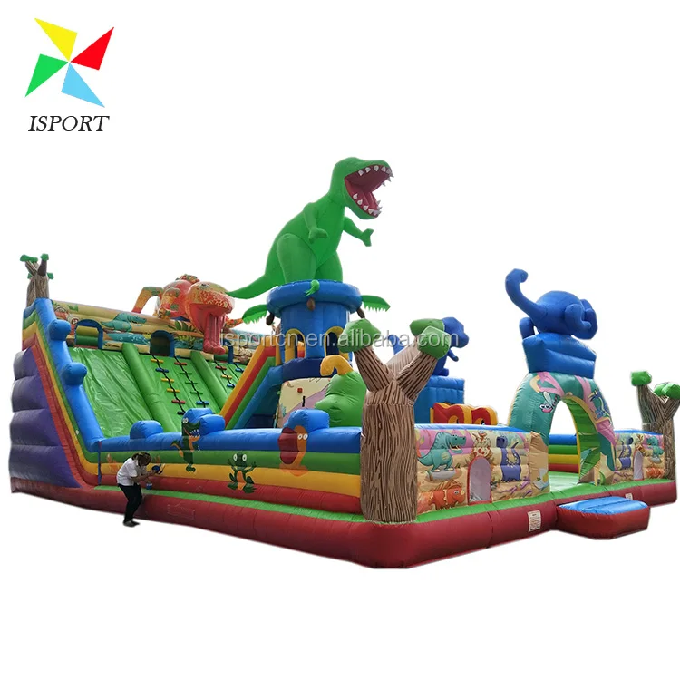 Commercial Inflatable Super Slide Inflatable Dinosaur Slide /multi Play