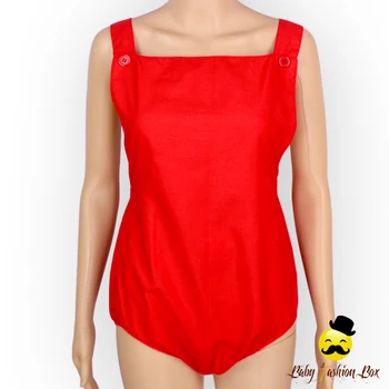 red one piece romper