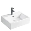 Bathroom Basin Sanitary Ware Square Counter Top Hand Wash Basin Art Ceramic