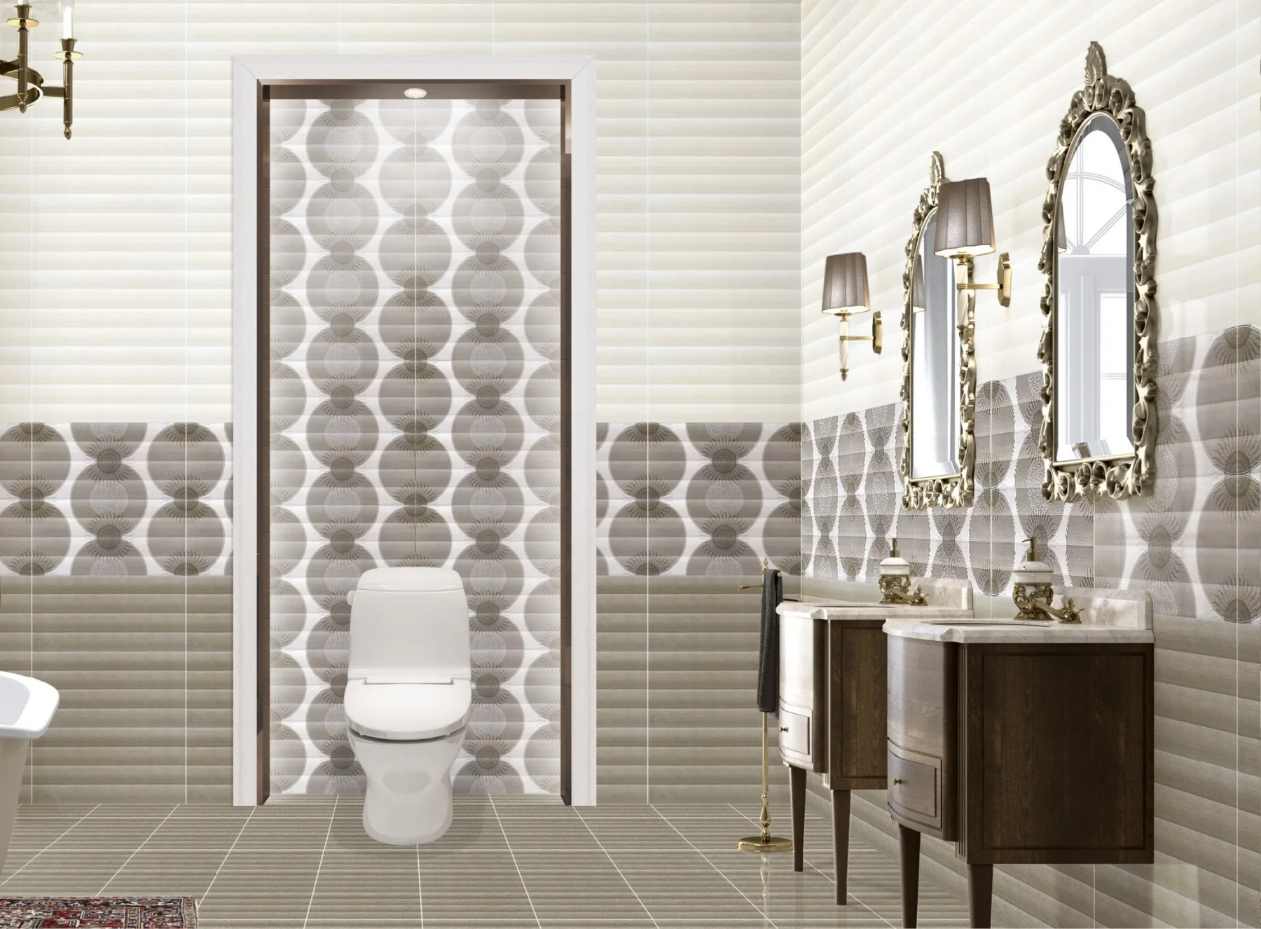 Good Price Brown Non Slip Ceramic Bathroom Wall Tiles Set Design 300x600mm Buy Tiles Design