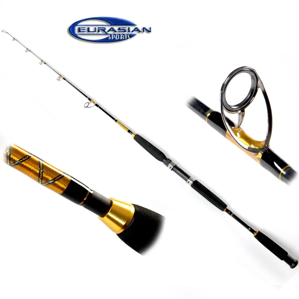 Carbon Jigging Fishing Rod,Light Boat Trolling Rod,820lbs 1.65m