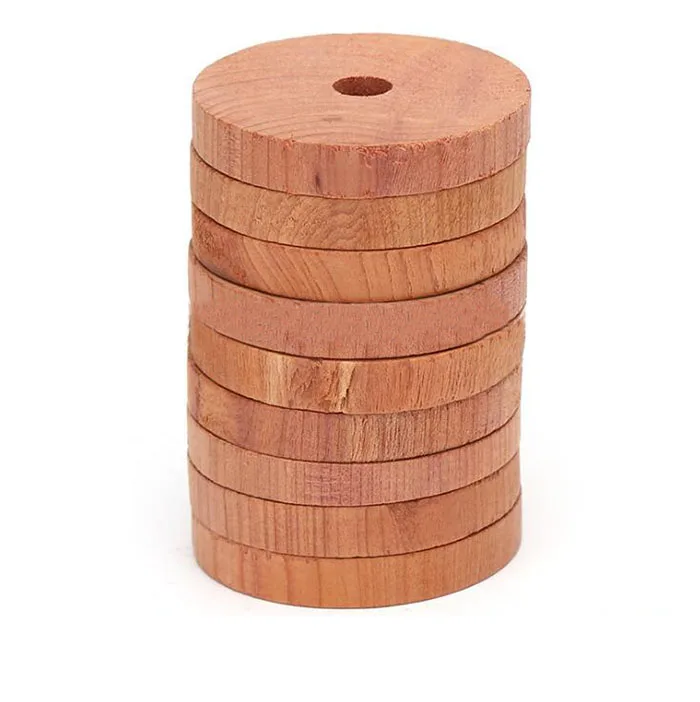 Cedar Rings Anti Moth Away Repellent For Closets And Drawers Round