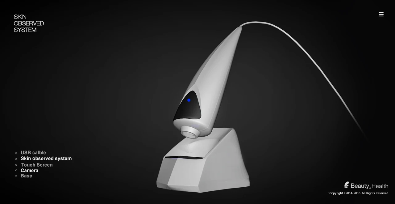 USB Connective Portable Skin Analyzer