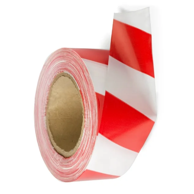 7cm*200m High Quality Red And White Hazard Stripe Barrier Caution Tape ...