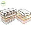 Packaging Gift Set presentation photo frame glass and brass luxury wedding album box