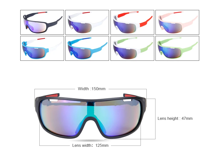 2019 Populární cyklistické brýle POC polarizované sportovní sluneční brýle na koni sluneční brýle Unisex Design cyklistické sluneční brýle rychlá přeprava