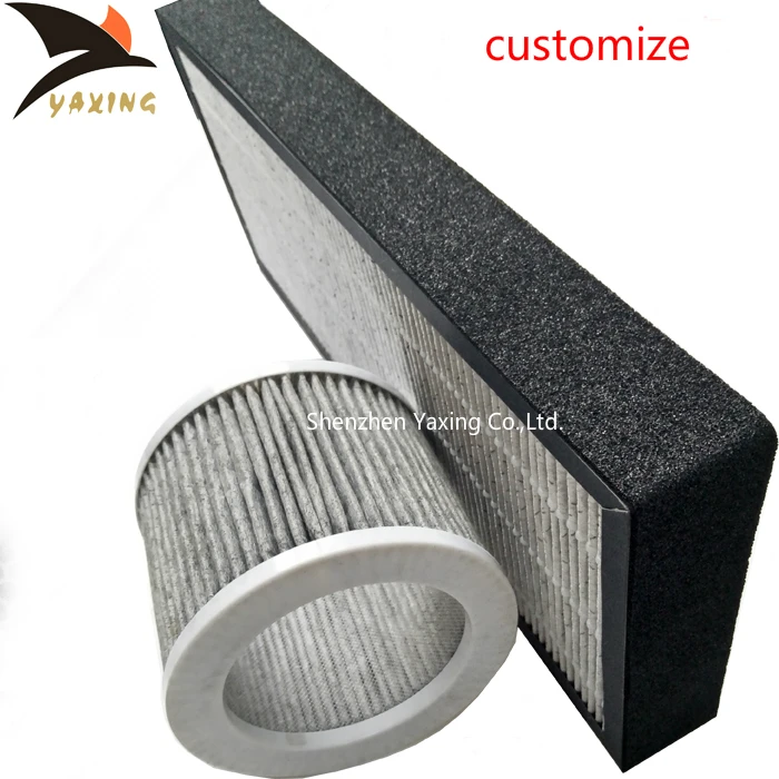 HEPA Car purifier air condition filter pre activated carbon filter sheets
