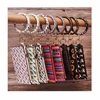 Wholesale Monogram Holder Pouches For Women PU Leather Purse Bracelet Keychain Sets