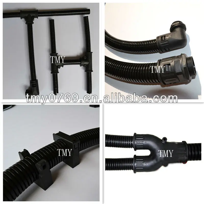 PE/PP/PA/PVC convoluted plastic tubing