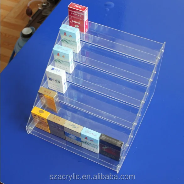 Acrylic Smoke/cigarette Display Stand/rack For Convenience Stores Or