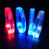 Motion Activated Easy Led Snap Party Glowing in Dark Night Walking Bracelet Flashlight Up Led Wristband