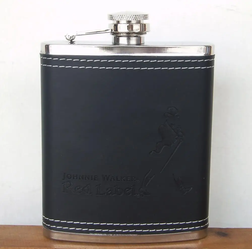 Stainless Steel Liquor Hip Flask With Pu Leather Covered Buy Liquor