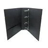 Handmade 4 ring paper file folder ring binder with pocket