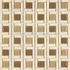 Window Dark Light Brown Glass Travertine Marble Mosaic Backsplash Tile