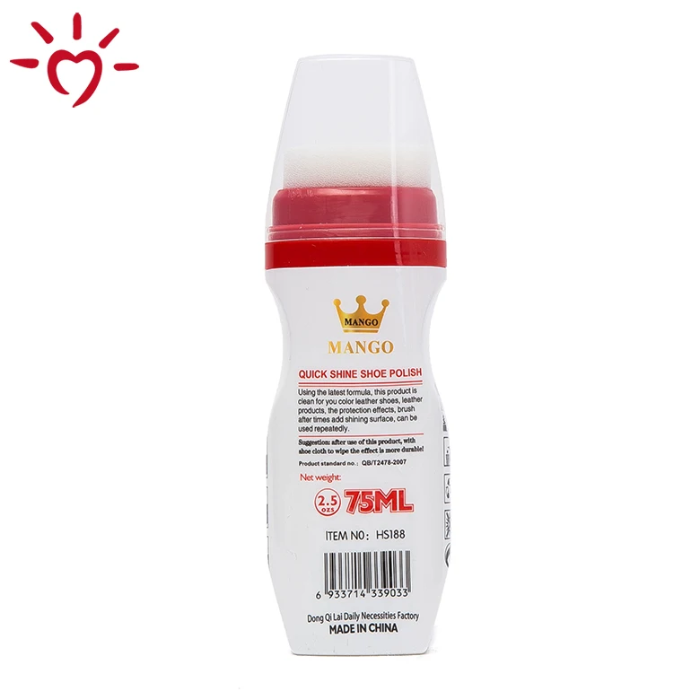 Emulsifying wax shine cleaner shoe polish custom shoe cleaner with applicator