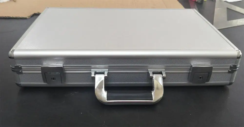 Professional Portable Watch Case Black Aluminum Briefcase Design For 24