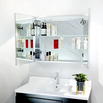 Hotel Led Illuminated Waterproof Bathroom Mirror Cabinet ...