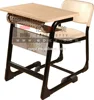 Student Furniture School Study Table Chair,Single Wooden School Desk And Chair,Modern Attached School Desks and Chairs