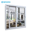 Cheap balcony decoration aluminium windows triple rail sliding window