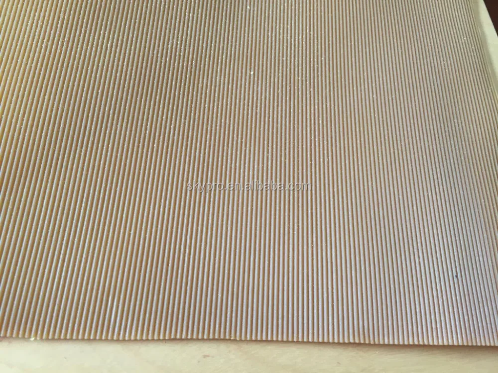 Abrasion Resistant Natural Crepe Shoe Sole Rubber Sheet with Corrugated Pattern Standard Size 600mmx1400mm and Hardness 40-80 Shore A