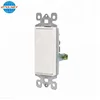 15 Amp 120/277 Volt Rocker Single-Pole Residential Grade Grounding Light White Electrical Sockets Electric Wall Switches