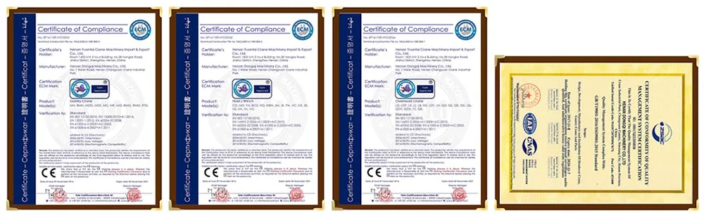 10 ton 5t European single girder overhead cranes for sale